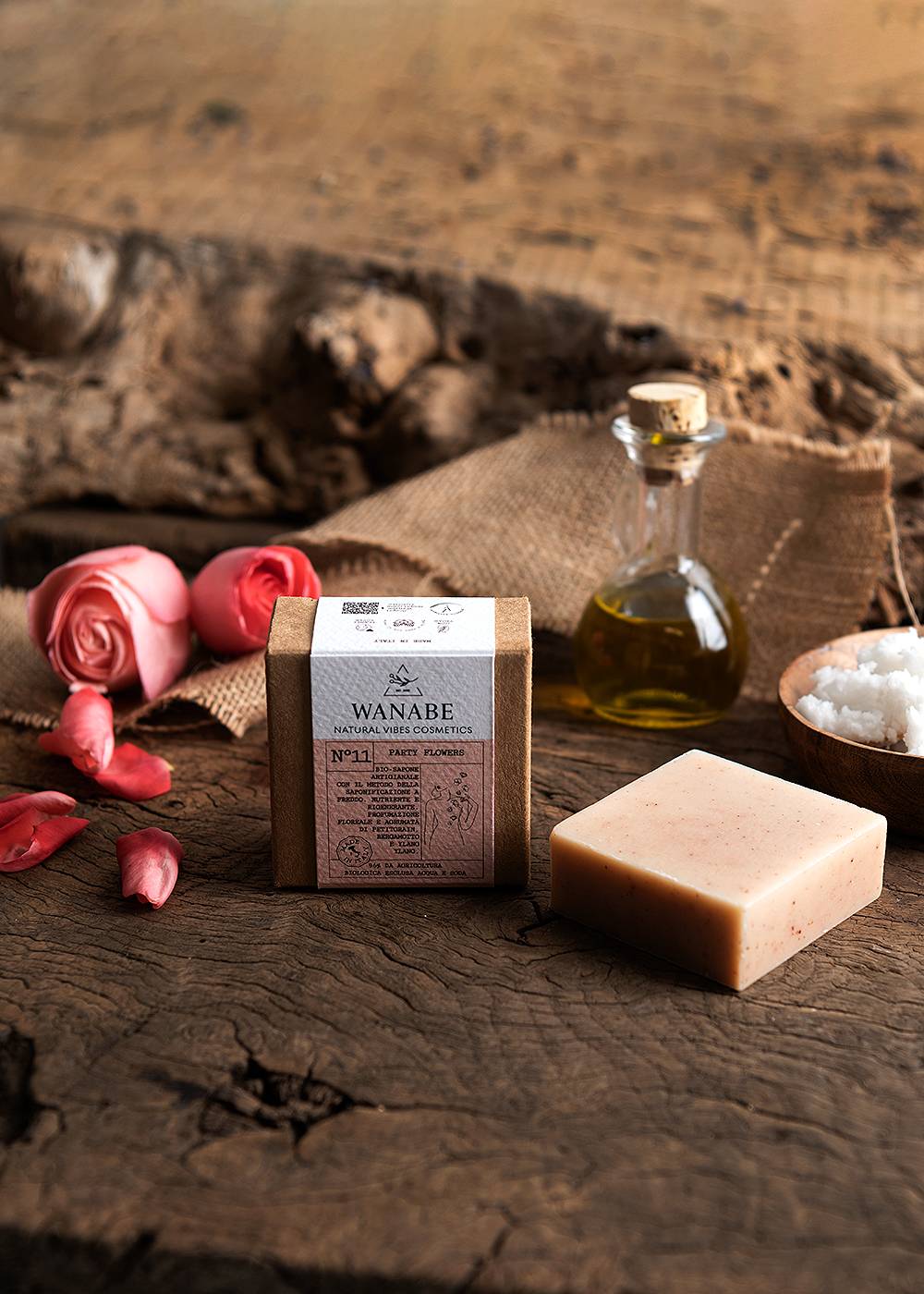 Sapone Bio Party Flowers (Rosa e Bergamotto)