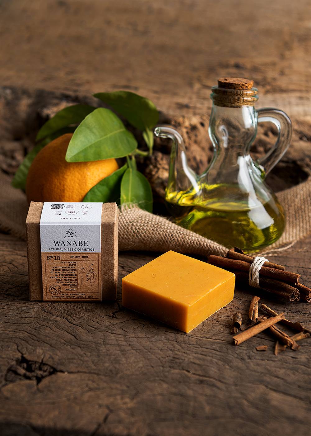 Sapone Bio Spicy Hug (Arancia e Cannella)