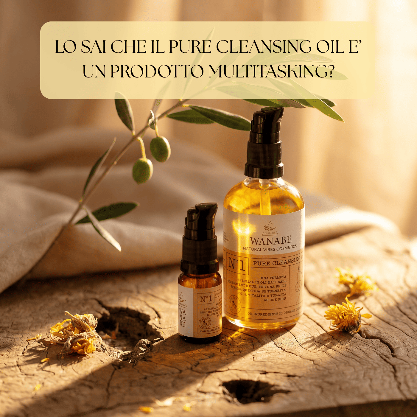 Pure Cleansing Oil - Olio detergente struccante idratante.