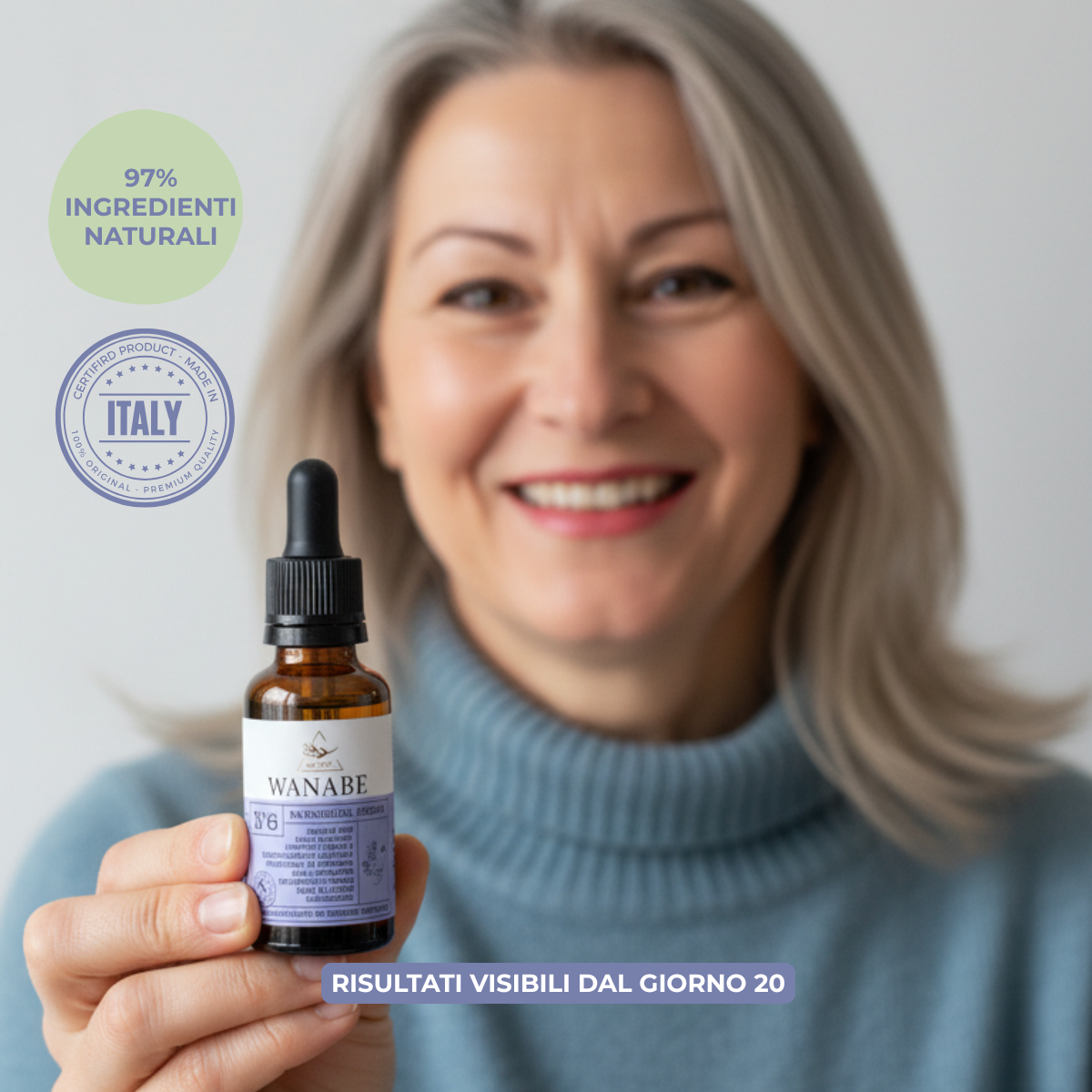 Bakuchiol Siero Pro-Age 30ML 97% Ingredienti Naturali Made in Italy