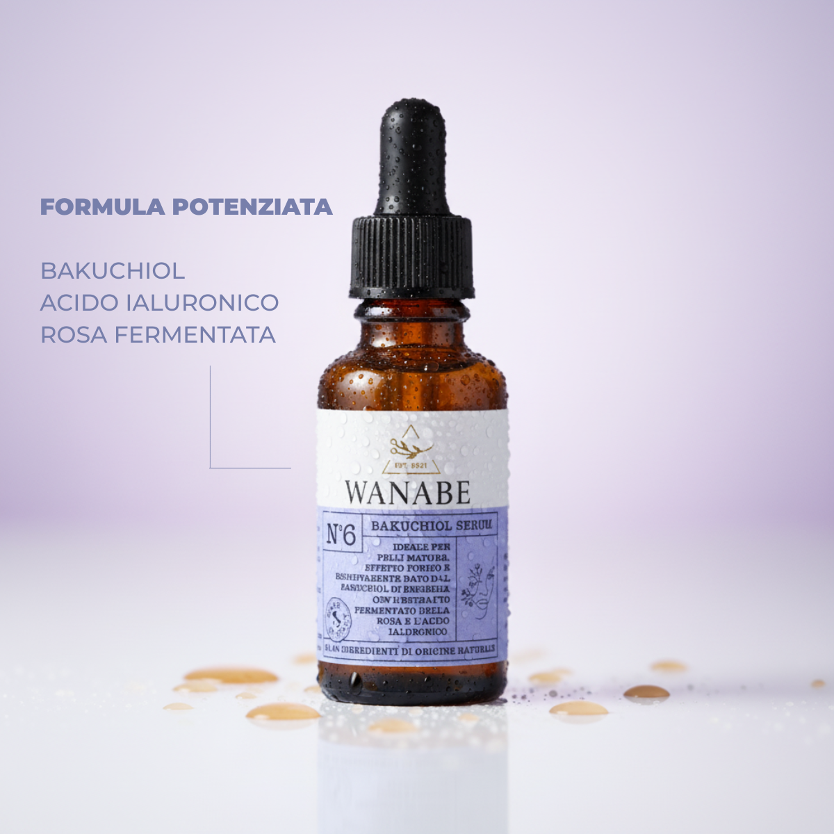 Bakuchiol Siero Pro-Age 30ML 97% Ingredienti Naturali Made in Italy