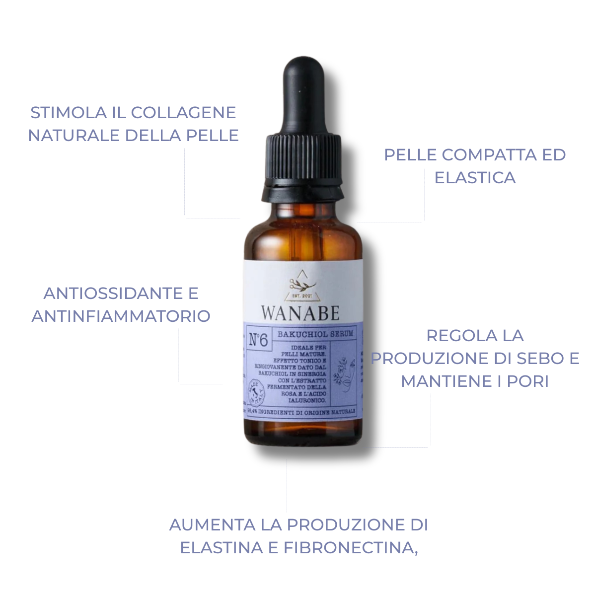 Bakuchiol Siero Pro-Age 30ML 97% Ingredienti Naturali Made in Italy